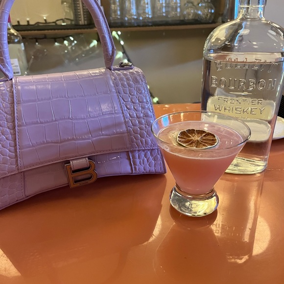 Authentic lilac small hourglass designer balenciaga bag - Picture 2 of 7